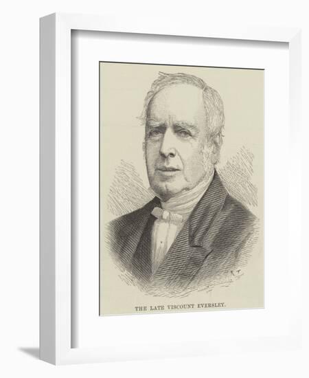 The Late Viscount Eversley-null-Framed Giclee Print