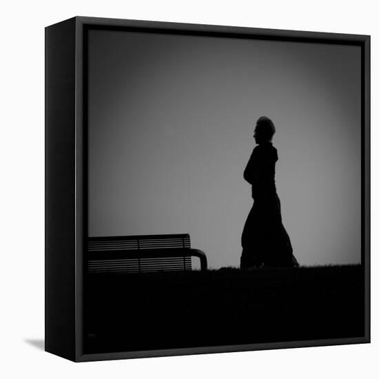The Late Walk-Sharon Wish-Framed Stretched Canvas