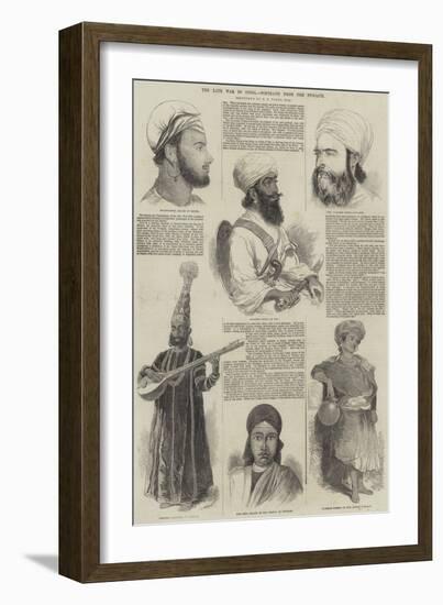 The Late War in India, Portraits from the Punjaub-Godfrey Thomas Vigne-Framed Giclee Print