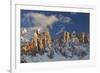 The Latemar Spiers at Sunset from Carezza Lake, Trentino Alto-Adige, Italy-ClickAlps-Framed Photographic Print