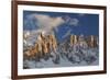 The Latemar Spiers at Sunset from Carezza Lake, Trentino Alto-Adige, Italy-ClickAlps-Framed Photographic Print