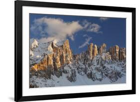 The Latemar Spiers at Sunset from Carezza Lake, Trentino Alto-Adige, Italy-ClickAlps-Framed Photographic Print