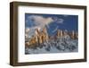 The Latemar Spiers at Sunset from Carezza Lake, Trentino Alto-Adige, Italy-ClickAlps-Framed Photographic Print