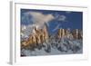 The Latemar Spiers at Sunset from Carezza Lake, Trentino Alto-Adige, Italy-ClickAlps-Framed Photographic Print