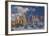 The Latemar Spiers at Sunset from Carezza Lake, Trentino Alto-Adige, Italy-ClickAlps-Framed Photographic Print