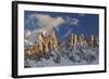 The Latemar Spiers at Sunset from Carezza Lake, Trentino Alto-Adige, Italy-ClickAlps-Framed Photographic Print