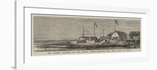 The Latest Addition to the British Empire, Walvisch Bay, West Coast of Africa-null-Framed Giclee Print
