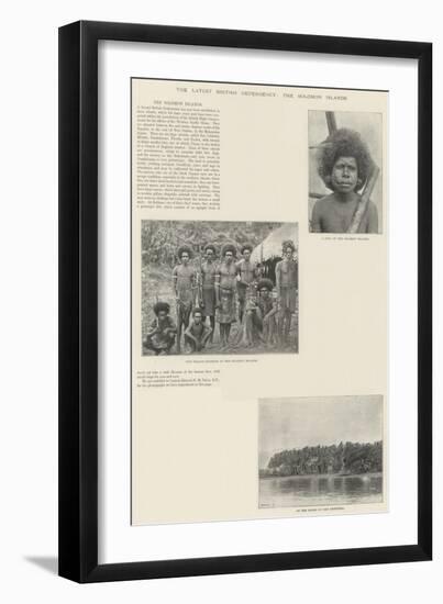 The Latest British Dependency, the Solomon Islands-null-Framed Premium Giclee Print