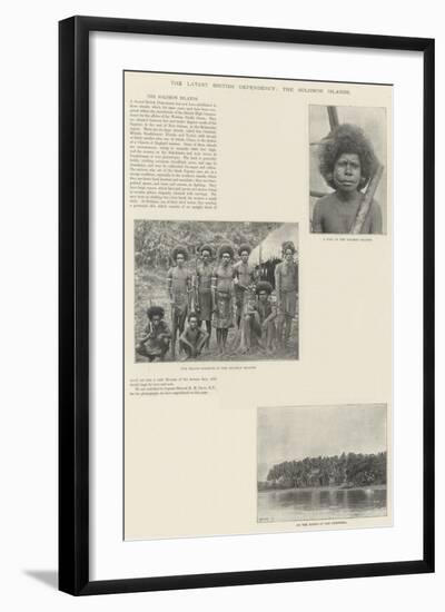 The Latest British Dependency, the Solomon Islands-null-Framed Giclee Print