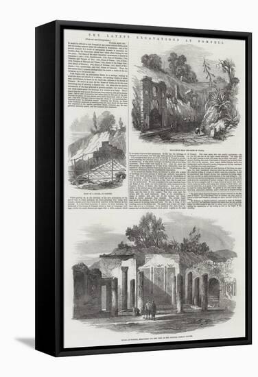 The Latest Excavations at Pompeii-null-Framed Stretched Canvas