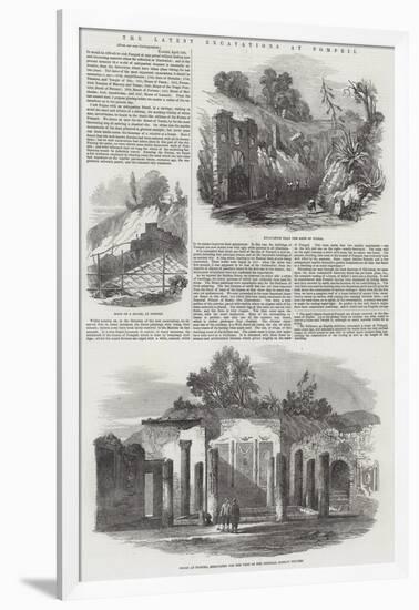 The Latest Excavations at Pompeii-null-Framed Giclee Print