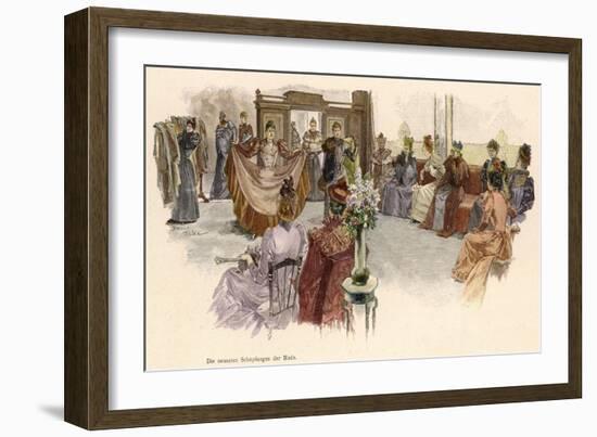 The Latest Fashions on Display at Gerson's Department Store, Berlin-null-Framed Art Print