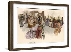 The Latest Fashions on Display at Gerson's Department Store, Berlin-null-Framed Art Print