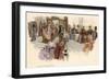 The Latest Fashions on Display at Gerson's Department Store, Berlin-null-Framed Art Print