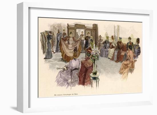 The Latest Fashions on Display at Gerson's Department Store, Berlin-null-Framed Art Print