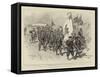 The Latest Levies for the Chinese Army, an Infantry Regiment on the March-Charles Edwin Fripp-Framed Stretched Canvas