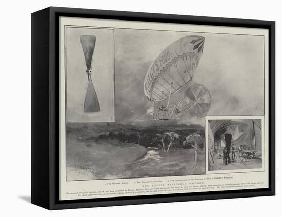 The Latest Navigable Balloon-Henry Charles Seppings Wright-Framed Stretched Canvas