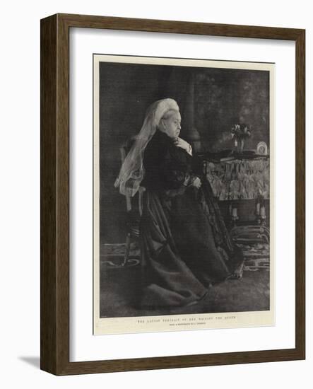 The Latest Portrait of Her Majesty the Queen-null-Framed Giclee Print
