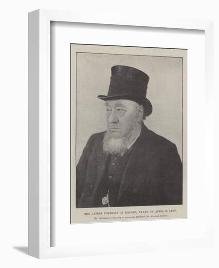 The Latest Portrait of Kruger-null-Framed Giclee Print