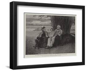 The Latest Portraits of Mr and Mrs Gladstone and their Grand-Daughter, Dorothy Drew-null-Framed Giclee Print