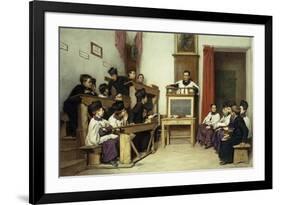 The Latin Class-Ludwig Passini-Framed Giclee Print