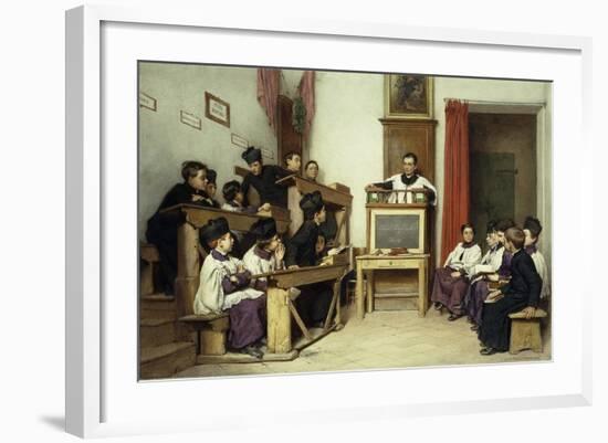 The Latin Class-Ludwig Passini-Framed Giclee Print
