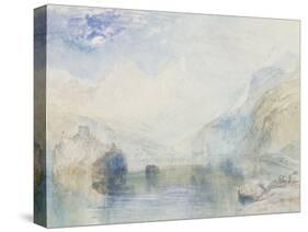 The Lauerzersee with Schwyz and the Mythen, early 1840's-JMW Turner-Stretched Canvas