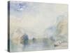 The Lauerzersee with Schwyz and the Mythen, early 1840's-JMW Turner-Stretched Canvas