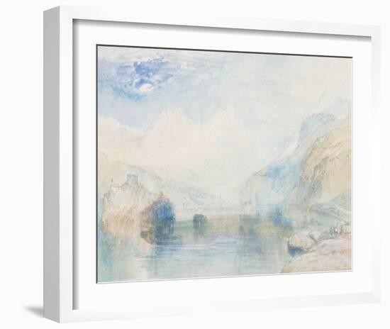 The Lauerzersee with Schwyz and the Mythen-J M W Turner-Framed Giclee Print