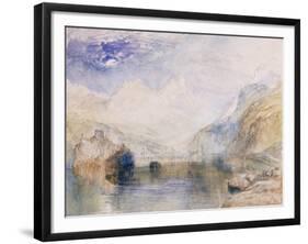 The Lauerzersee with Schwyz and the Mythen-J. M. W. Turner-Framed Giclee Print