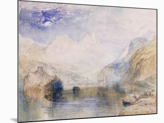 The Lauerzersee with Schwyz and the Mythen-J. M. W. Turner-Mounted Giclee Print