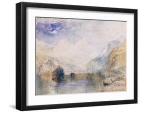 The Lauerzersee with Schwyz and the Mythen-J. M. W. Turner-Framed Giclee Print