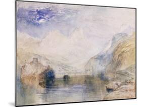 The Lauerzersee with Schwyz and the Mythen-J. M. W. Turner-Mounted Giclee Print