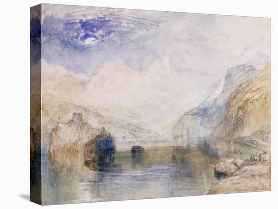 The Lauerzersee with Schwyz and the Mythen-J. M. W. Turner-Stretched Canvas