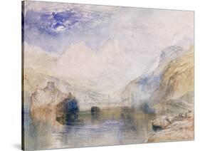 The Lauerzersee with Schwyz and the Mythen-J. M. W. Turner-Stretched Canvas