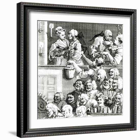 The Laughing Audience, 1733-William Hogarth-Framed Giclee Print