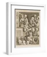 The Laughing Audience-William Hogarth-Framed Art Print