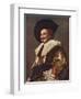 'The Laughing Cavalier', 1624-Frans Hals-Framed Premium Giclee Print
