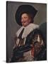 'The Laughing Cavalier', 1624-Frans Hals-Stretched Canvas