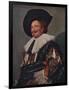 'The Laughing Cavalier', 1624-Frans Hals-Framed Premium Giclee Print