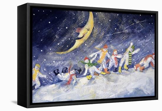 The Laughing Moon-David Cooke-Framed Stretched Canvas