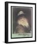 'The Laughing Philosopher', a Portrait of Walt Whitman (1819-91) September 1887-George C. Cox-Framed Photographic Print