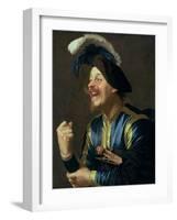 The Laughing Violinist, 1624-Gerrit van Honthorst-Framed Giclee Print