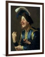 The Laughing Violinist, 1624-Gerrit van Honthorst-Framed Giclee Print