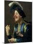 The Laughing Violinist, 1624-Gerrit van Honthorst-Mounted Giclee Print