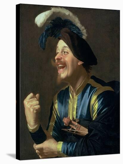 The Laughing Violinist, 1624-Gerrit van Honthorst-Stretched Canvas