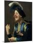 The Laughing Violinist, 1624-Gerrit van Honthorst-Mounted Giclee Print