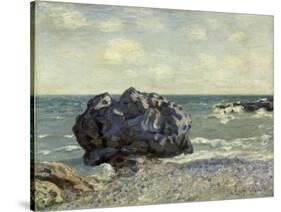 The Laugland Bay, Rock, 1897-Alfred Sisley-Stretched Canvas