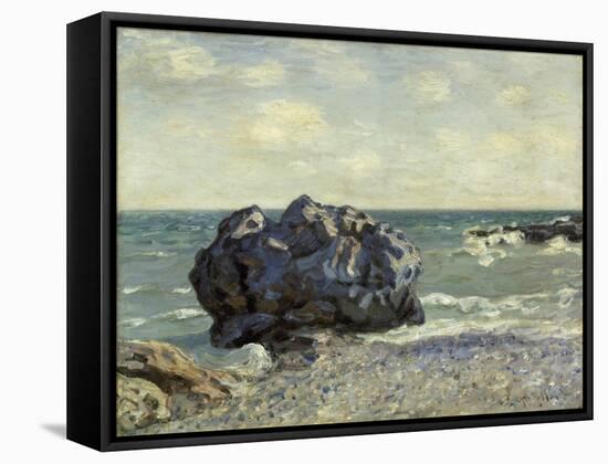 The Laugland Bay, Rock, 1897-Alfred Sisley-Framed Stretched Canvas