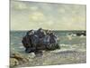 The Laugland Bay, Rock, 1897-Alfred Sisley-Mounted Giclee Print